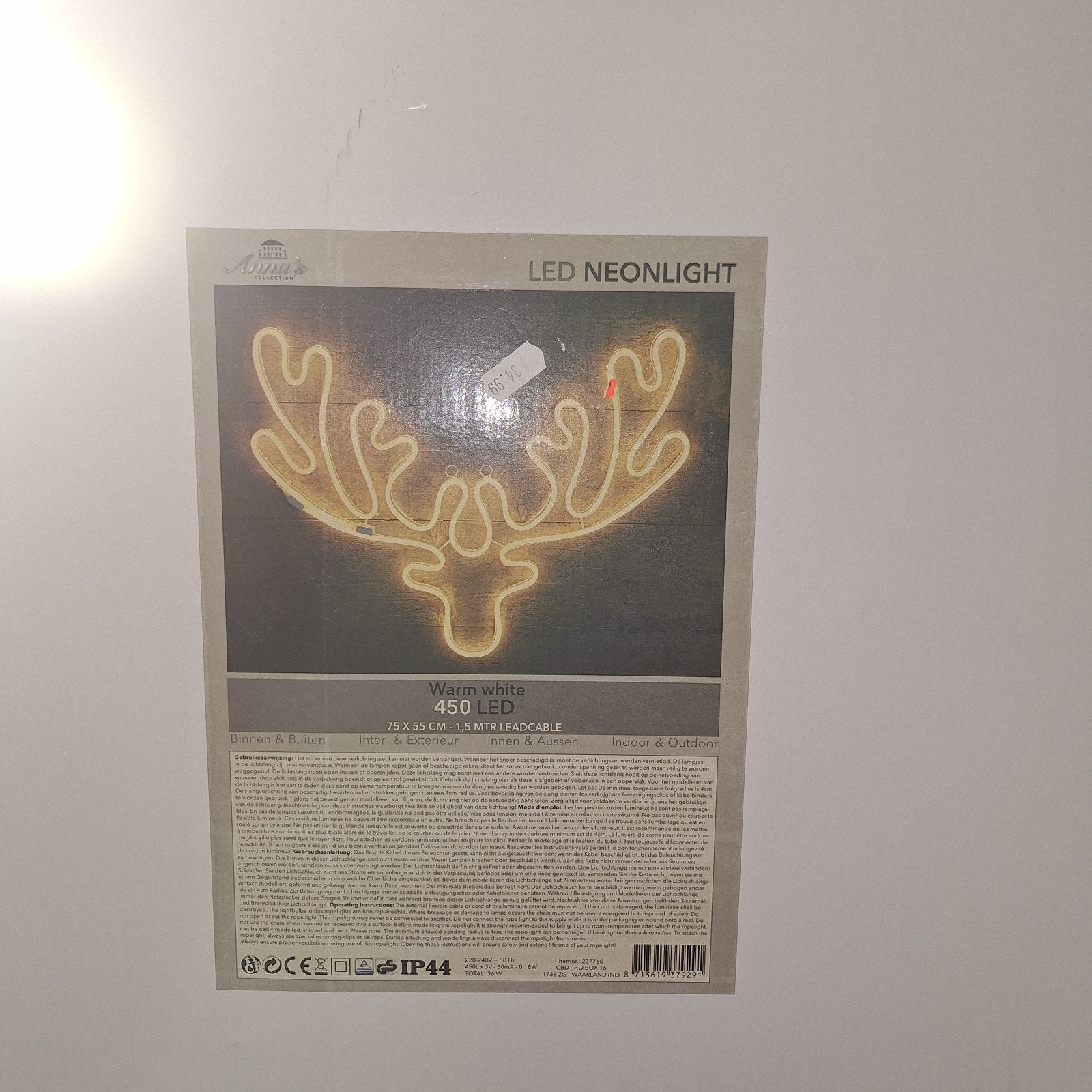 Led rendier hoofd, Ophalen, Gebruikt
