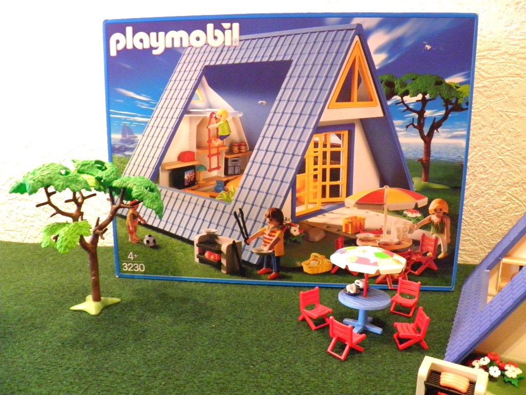 Playmobil 3230 Vakantiehuisje met accessoires, Gebouw, Complete set, Ophalen of Verzenden, Zo goed als nieuw