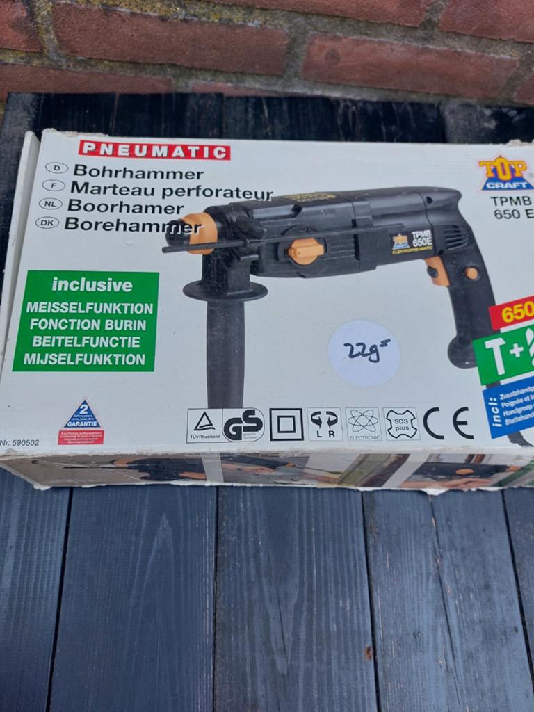 Klopboormachine Top Craft prijs T.e.a.b, Doe-het-zelf en Verbouw, Gereedschap | Boormachines, Ophalen of Verzenden, Boormachine