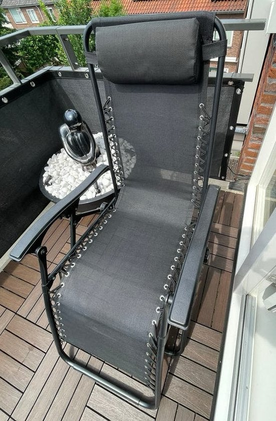 Verstelbare tuinstoel met Hartman stoelkussen., Ophalen, Nieuw, Aluminium