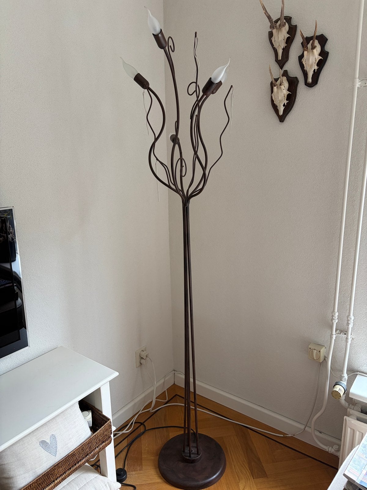 Mooie aparte staande lamp Italiaans design, Ophalen, Overige fittingen, Zo goed als nieuw, Metaal