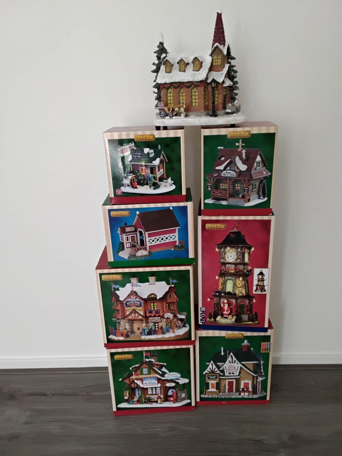 kerst huisje, Ophalen