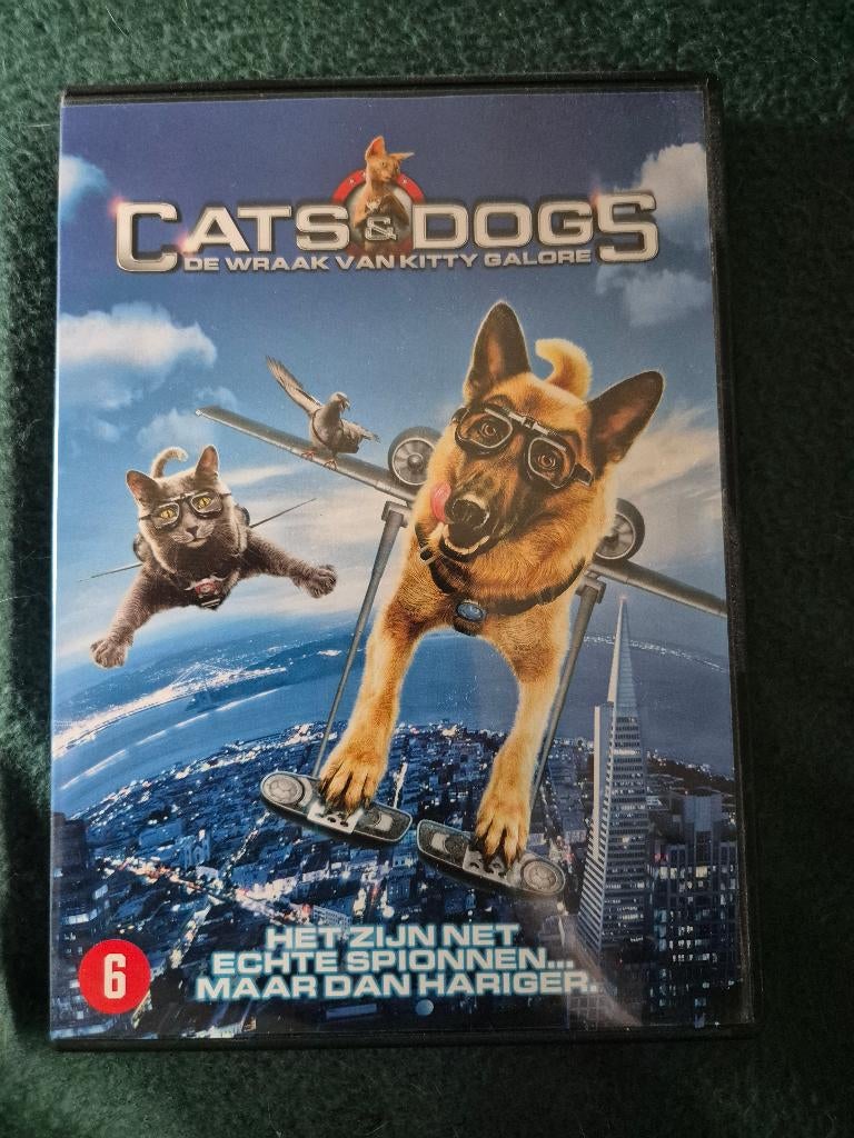 Dvd Cats & dogs de wraak van Kitty Galore, Vanaf 6 jaar, Ophalen, Zo goed als nieuw