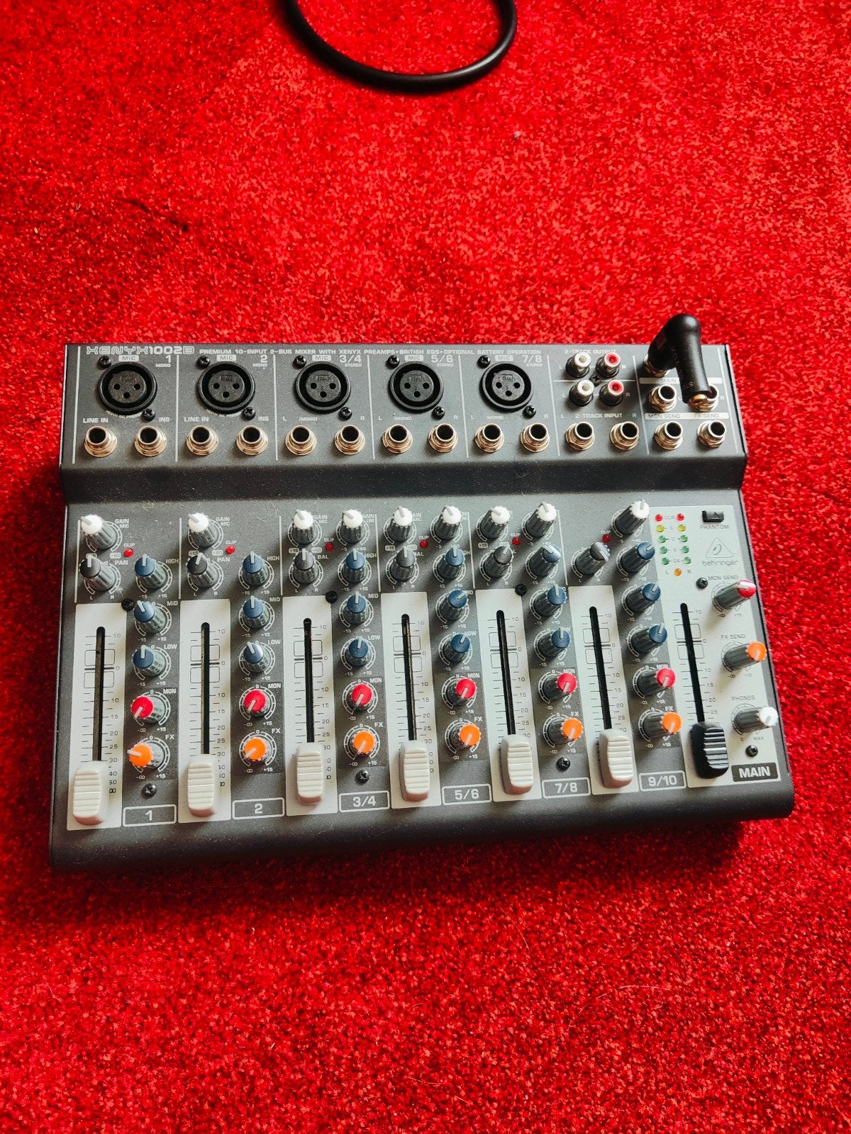 behringer xenyx 1002B mengpaneel, Ophalen, Zo goed als nieuw, 5 tot 10 kanalen, Microfooningang