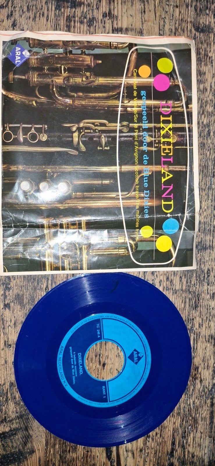 Dixieland - Gedeeld door de Blue Dixies - Aral Promotie, Cd's en Dvd's, Vinyl | Jazz en Blues, Gebruikt, 7 inch, Ophalen of Verzenden