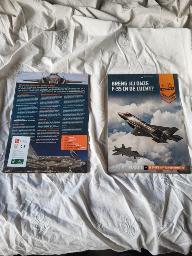 Bouwplaat F35, Ophalen of Verzenden, Nieuw, Schaalmodel