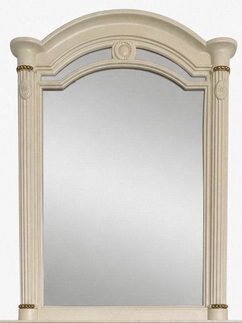 Klassieke spiegel - Crème/Goud, Ophalen, Gebruikt, 100 tot 150 cm, 50 tot 100 cm