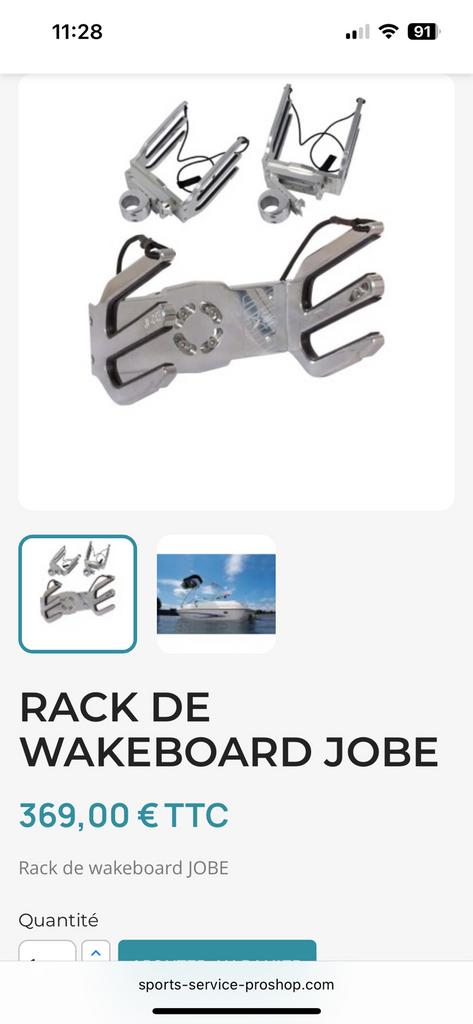 Jobe addict wakeboard rack , houder, tower, ., Jobe, Ophalen of Verzenden, Zo goed als nieuw