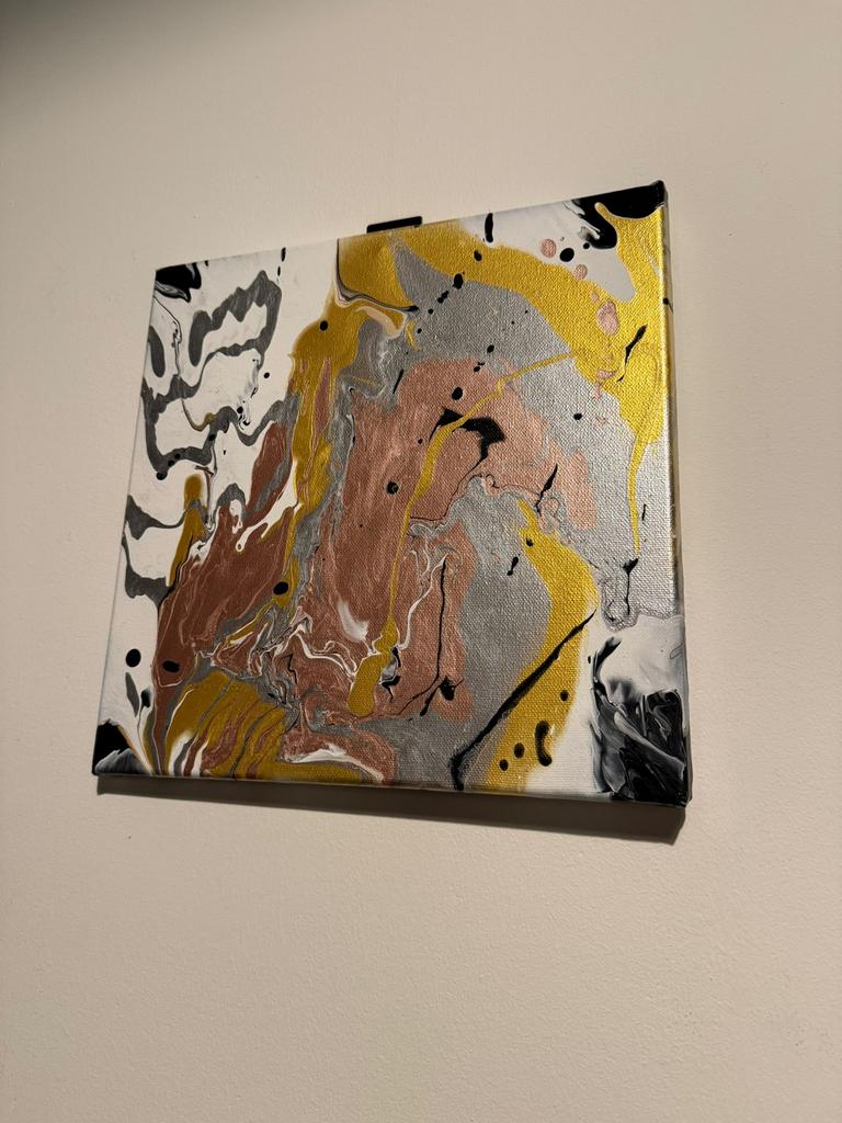 Acryl gegoten kunstwerk 15x15, Antiek en Kunst, Ophalen of Verzenden