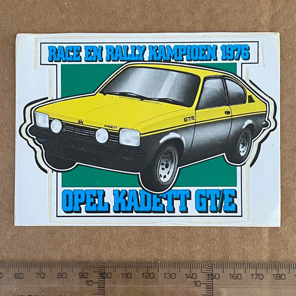 sticker opel kadett, Verzenden, Zo goed als nieuw, Auto of Motor