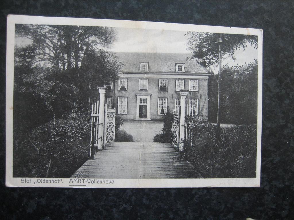 VOLLENHOVE Ambt  Slot Oldenhof  1935, Ophalen of Verzenden, 1920 tot 1940, Overijssel