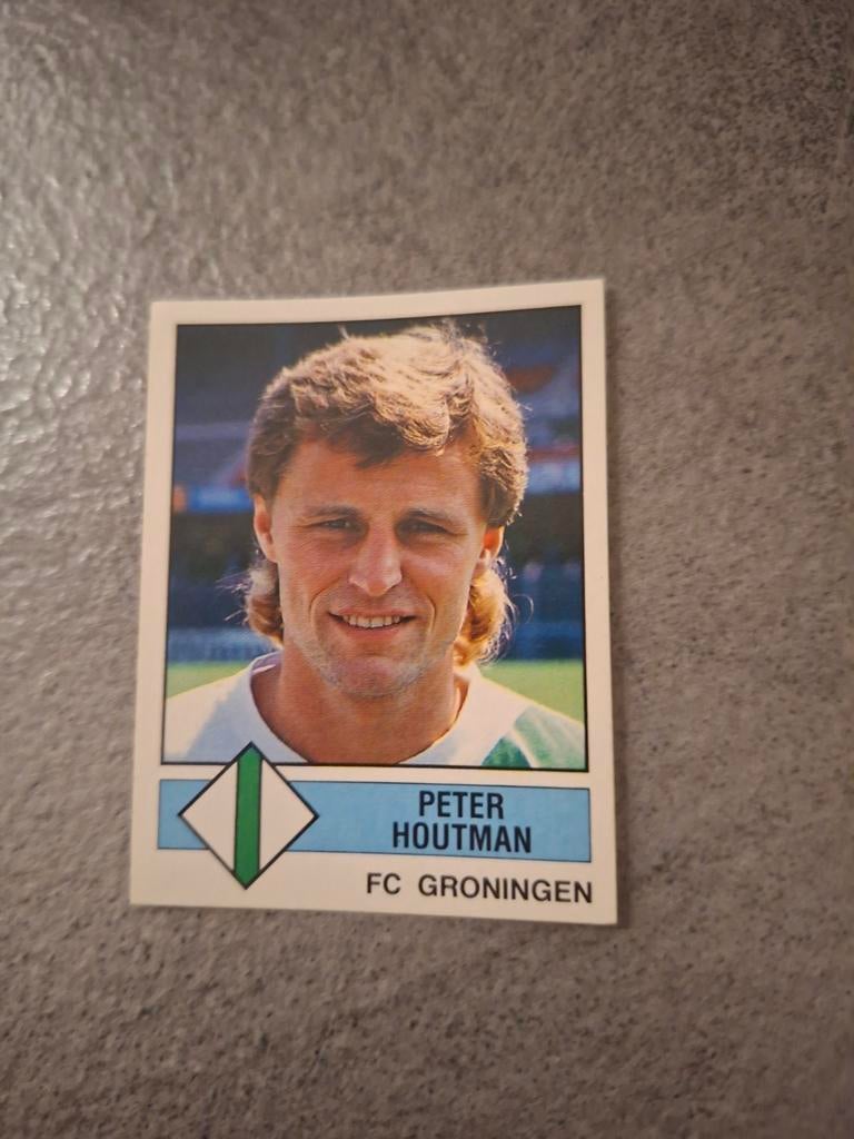 Panini sticker Voetbal 87. Speler Peter Houtman FC Groningen, Verzenden, Zo goed als nieuw, Sticker