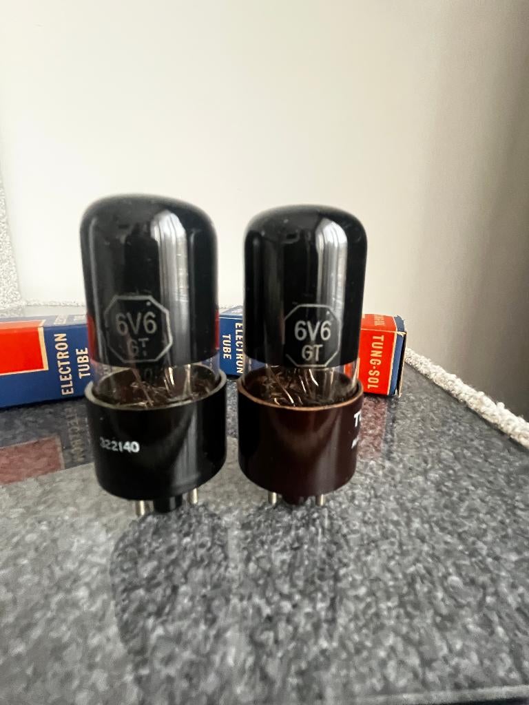 Tung Sol 6V6 GT black glass