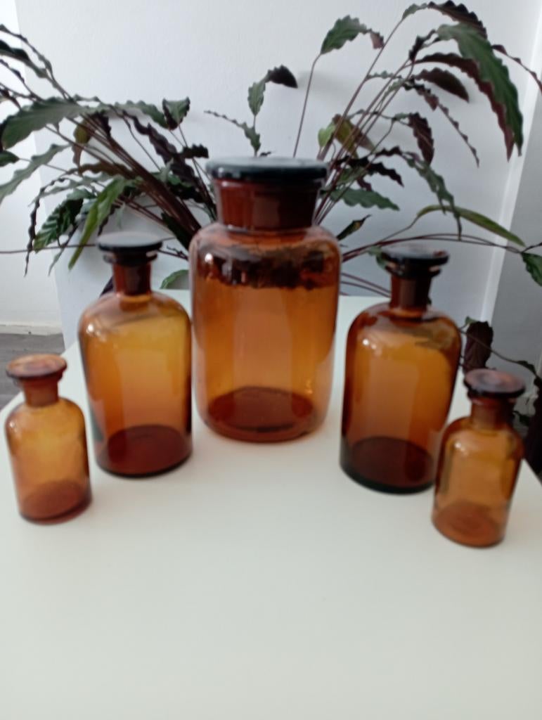 Apothekers flessen /vintage., Ophalen