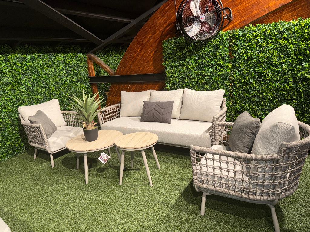 2 x NIEUWE Rope Loungeset tuinset en hoekset AANBIEDING !, Kunststof, Meer dan 8 zitplaatsen, Nieuw, Ophalen of Verzenden