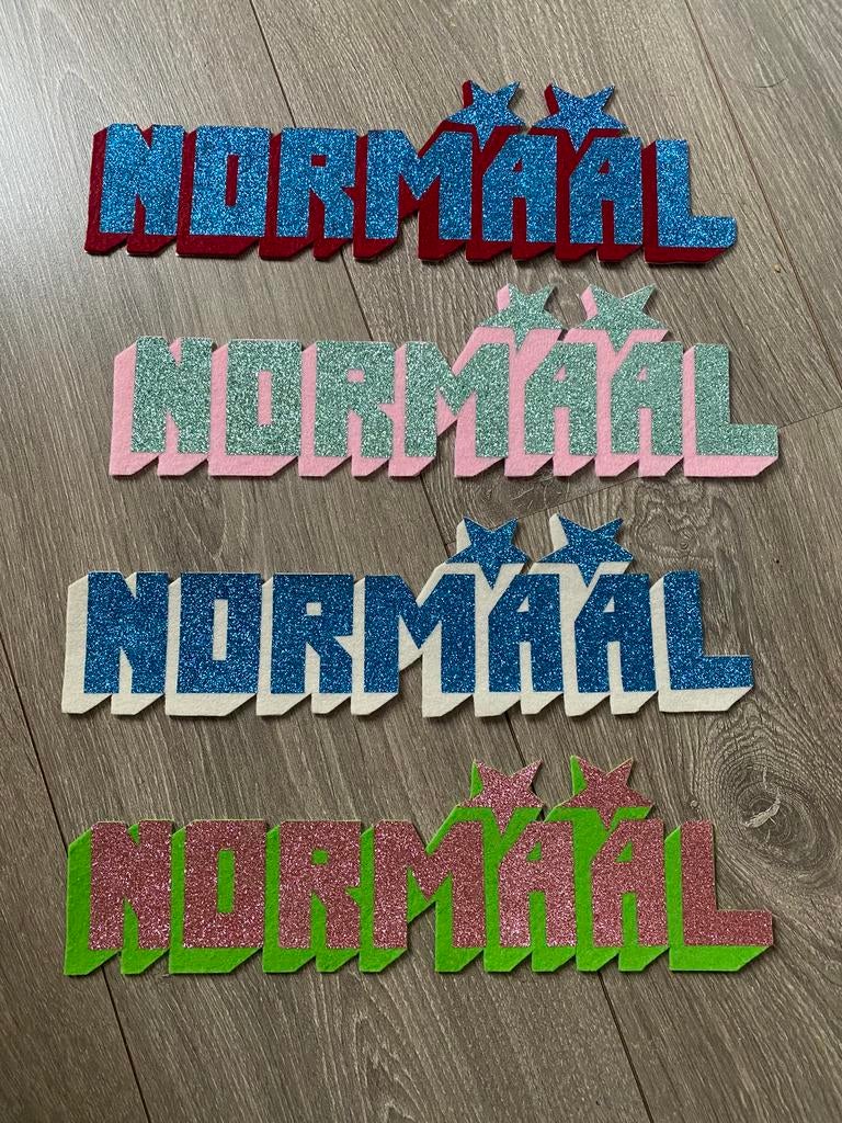 Strijk embleem NORMAAL, Verzamelen, Ophalen of Verzenden