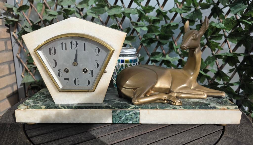 Antieke Franse Art-Deco Klok., Ophalen