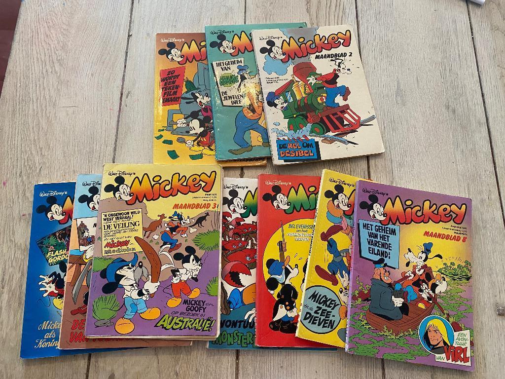 Oude Mickey Strips, Ophalen of Verzenden, Mickey Mouse, Gebruikt, Overige typen
