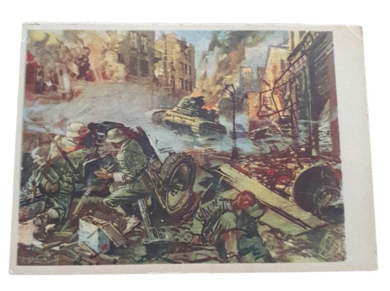 duitse ww2 postkaart in gebruikte staat, Verzamelen, Militaria | Tweede Wereldoorlog, Ophalen of Verzenden, Duitsland
