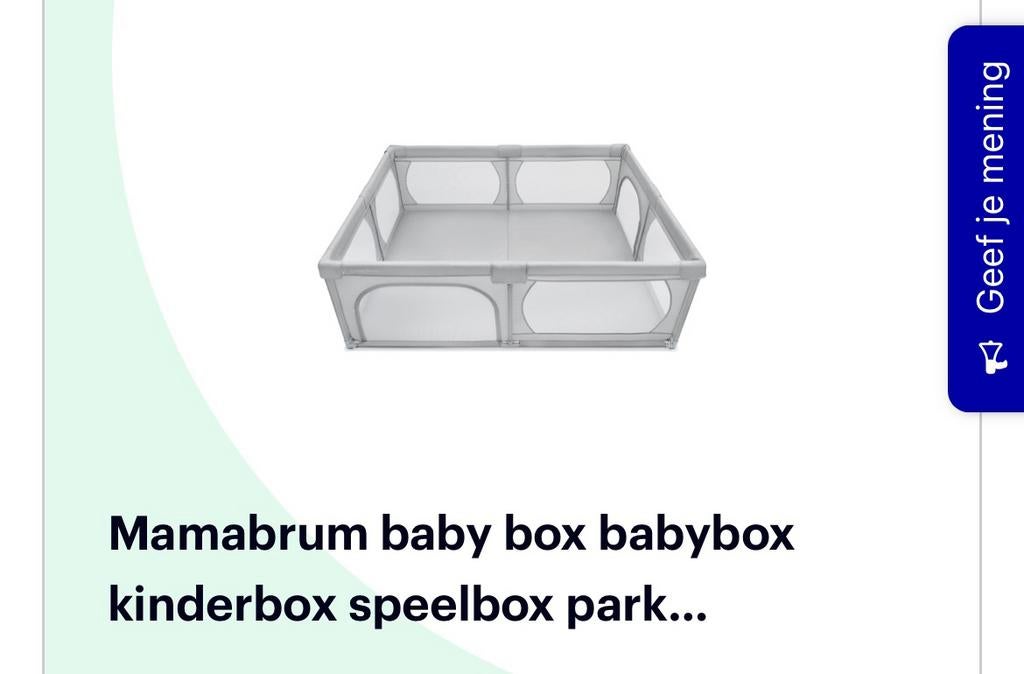 Baby box, Kinderen en Baby's, Boxen, Ophalen of Verzenden, Zo goed als nieuw