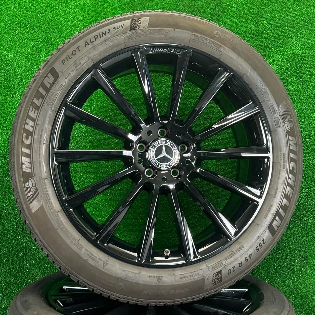 Originele 20 inch Mercedes AMG velgen winterbanden GLC W253, Gebruikt, 255 mm, Banden en Velgen, Germany