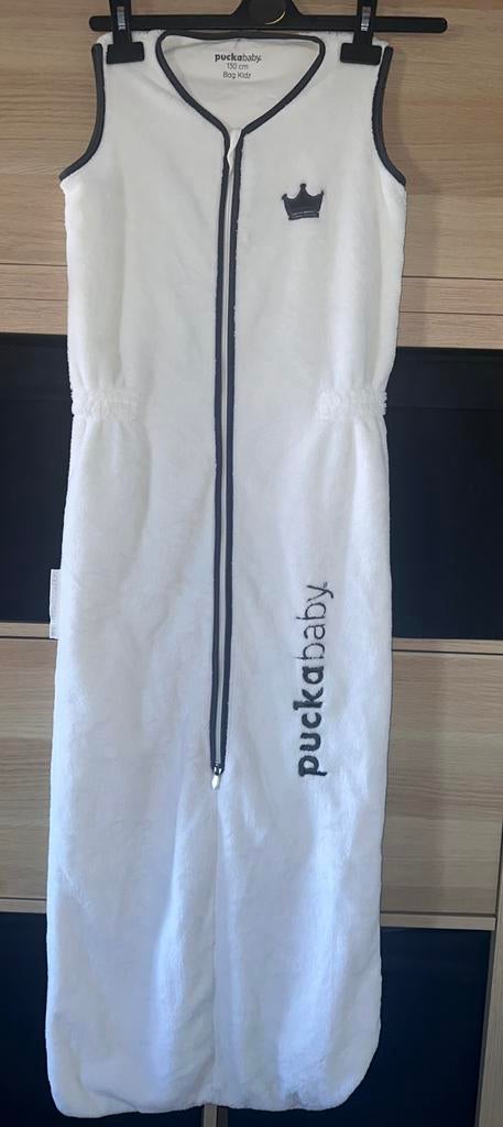 Puckababy slaapzak wit maat 130 cm, Ophalen of Verzenden, Zo goed als nieuw, 100 cm of meer, Slaapzak