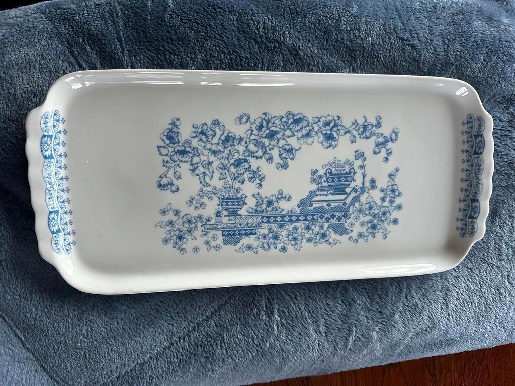 Vintage Cake schaal- Graf von Henneberg Ilmenau - China Blau, Ophalen of Verzenden, Porselein, Overige stijlen, Schaal of Schalen