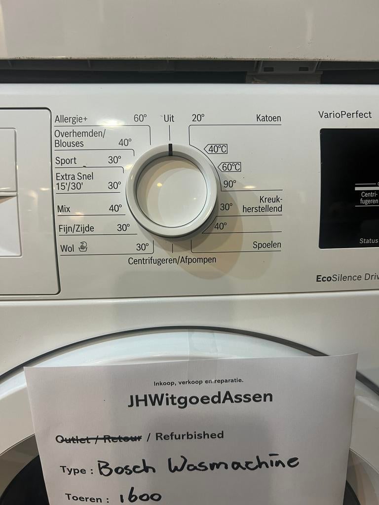 Foto 4 van Bosch serie 6 wasmachine 1600 tpm A+++. Garantie en bezorgd.