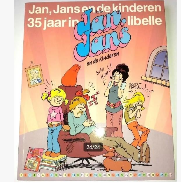 Jan, Jans en de kinderen en nog Stripboek 35 jaar in libelle, Eén stripboek, Ophalen of Verzenden, Gelezen