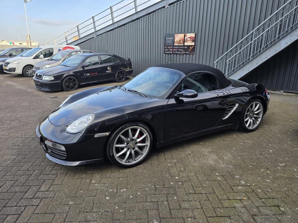 Porsche Boxster 3.2 S 2006, Auto's, Porsche, Achterwielaandrijving, Zwart, Cabriolet, Zwart