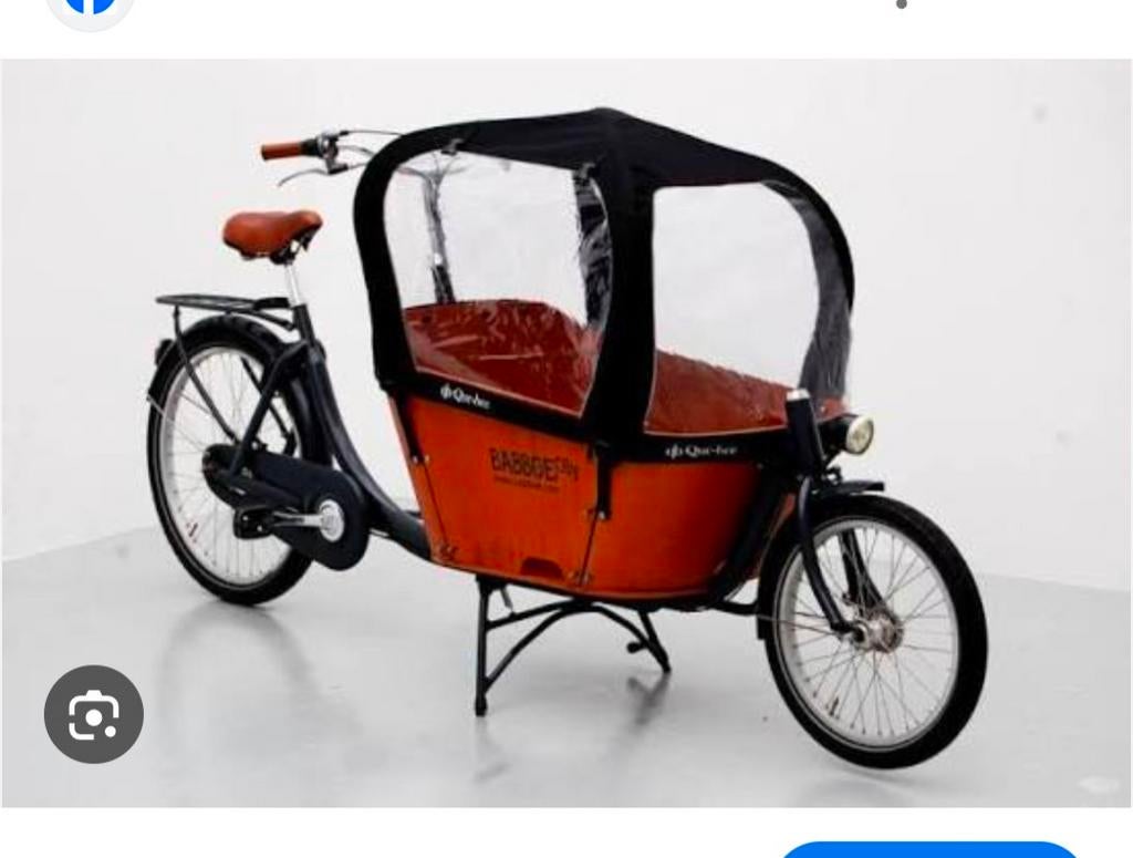Regentent voor bakfiets, Ophalen, 4 kinderen of meer