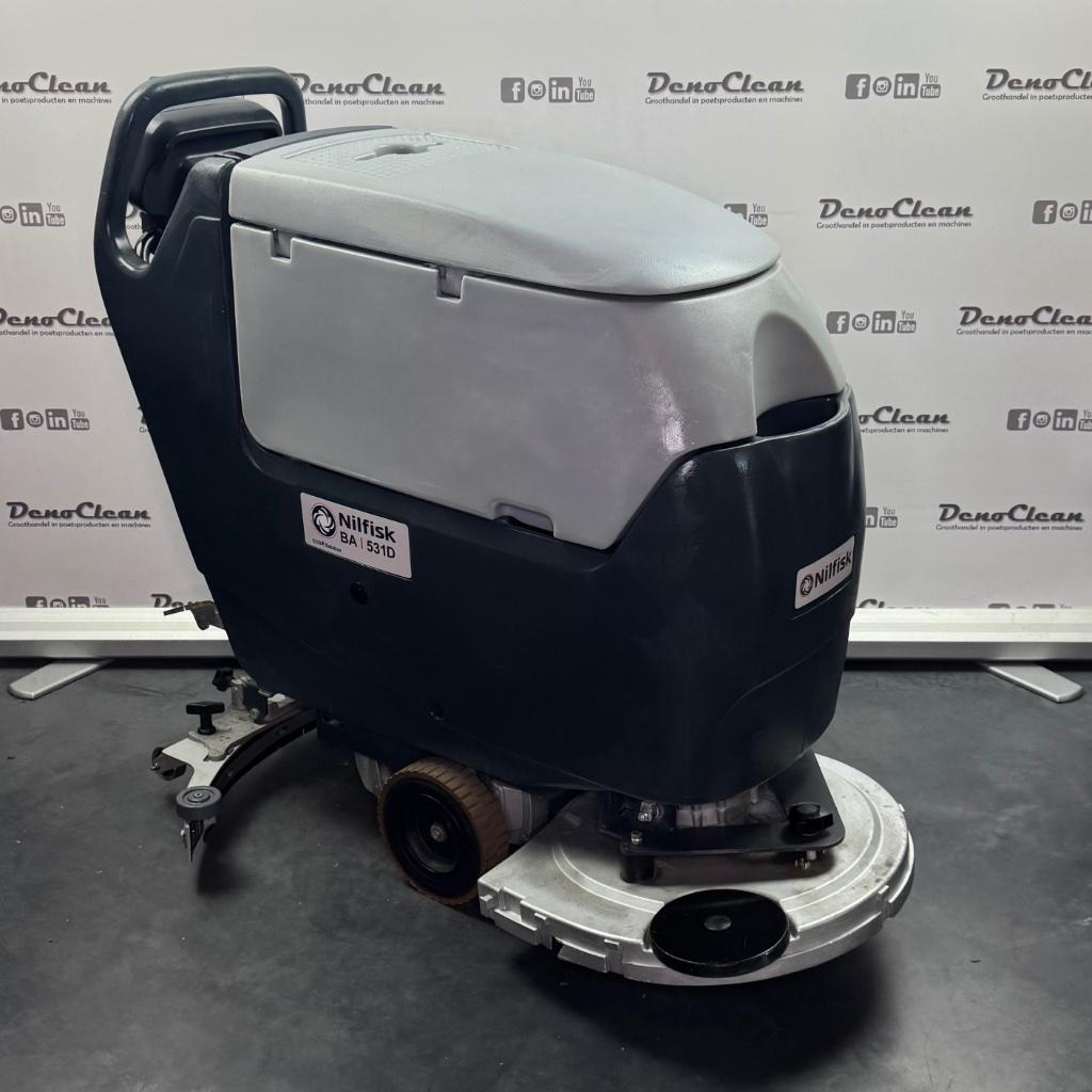 Nilfisk BA 531D schrobzuigmachine, Doe-het-zelf en Verbouw, Reinigingsmachines, Gebruikt, Schrobmachine, DenoClean, Ophalen of Verzenden