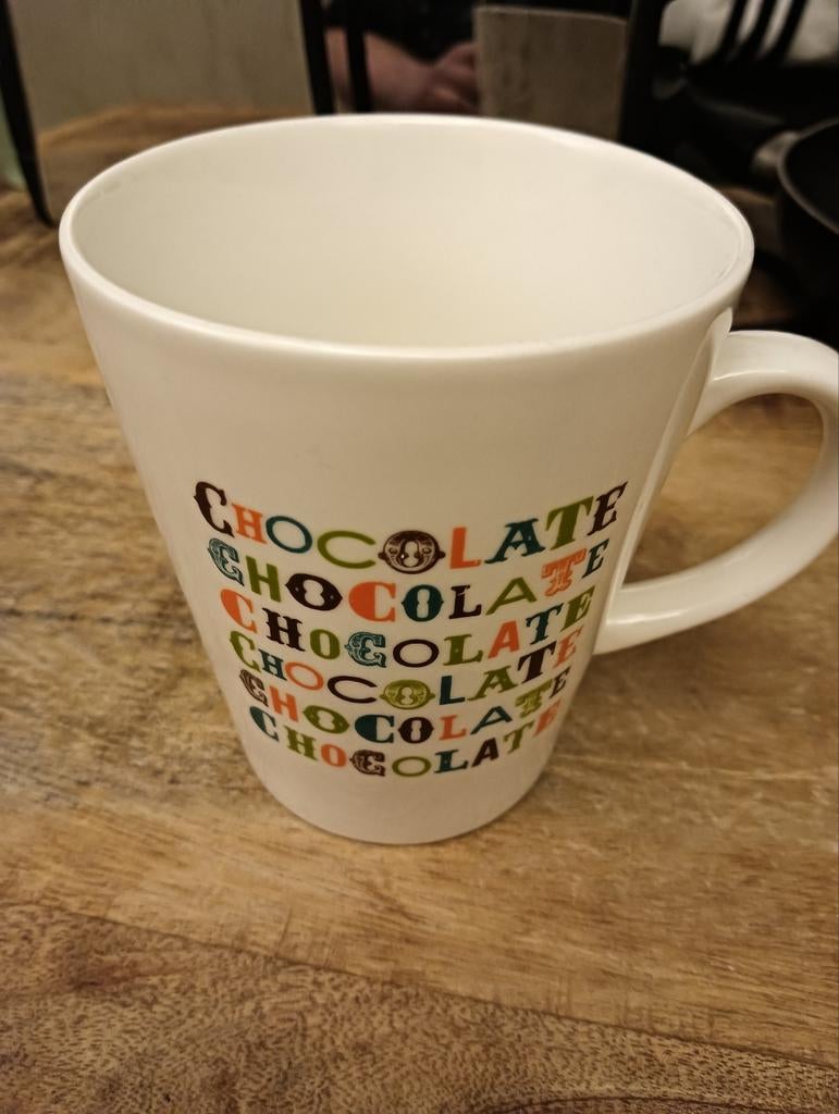 Mok Chocolate, Gebruikt, Ophalen of Verzenden, Overige stijlen, Kop(pen) en/of Schotel(s)