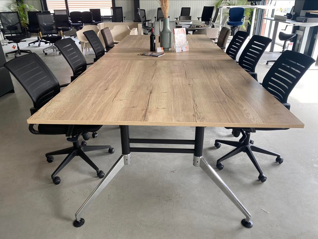 Vergadertafel AHSig luxe vergadertafels, 100 tot 150 cm, Vijf personen of meer, Ovaal, Ophalen