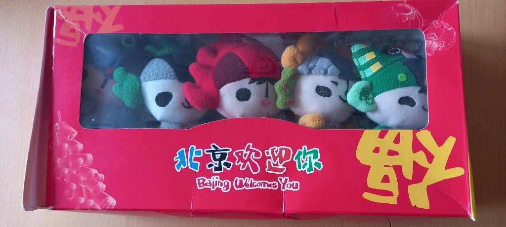 Beijing 2008 Olympische Spelen Mascottes, Ophalen of Verzenden, Nieuw, Overige sporten, Beeldje of Poppetje