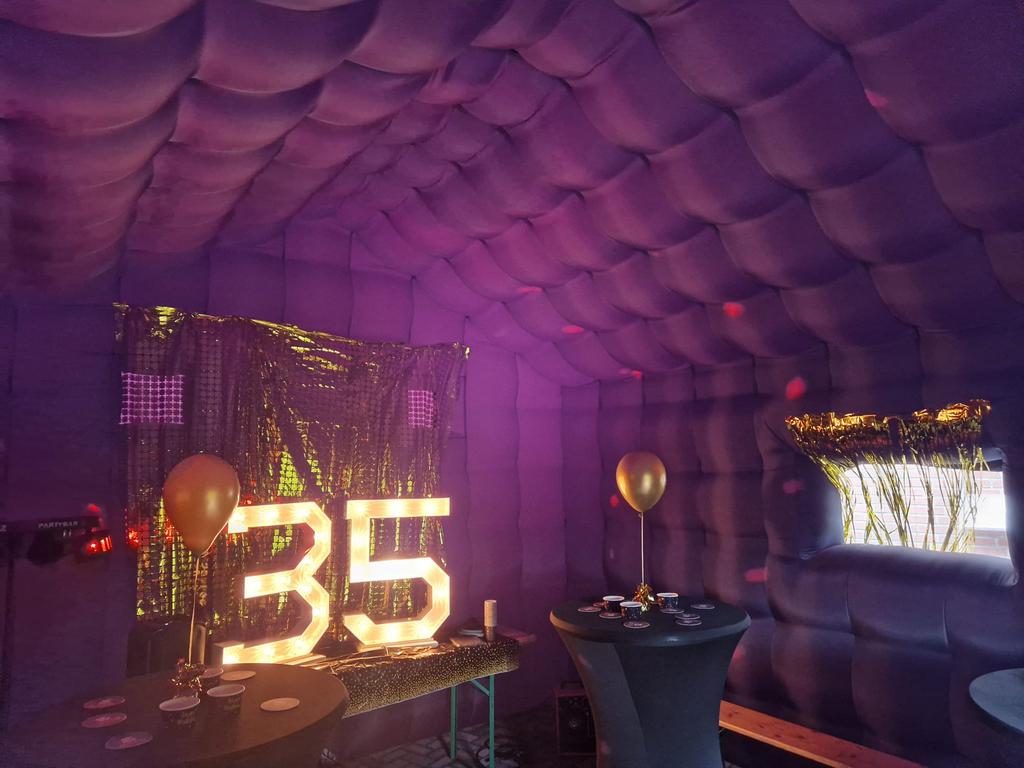 Partytent verhuur (opblaasbaar), Ophalen, 5 tot 8 meter