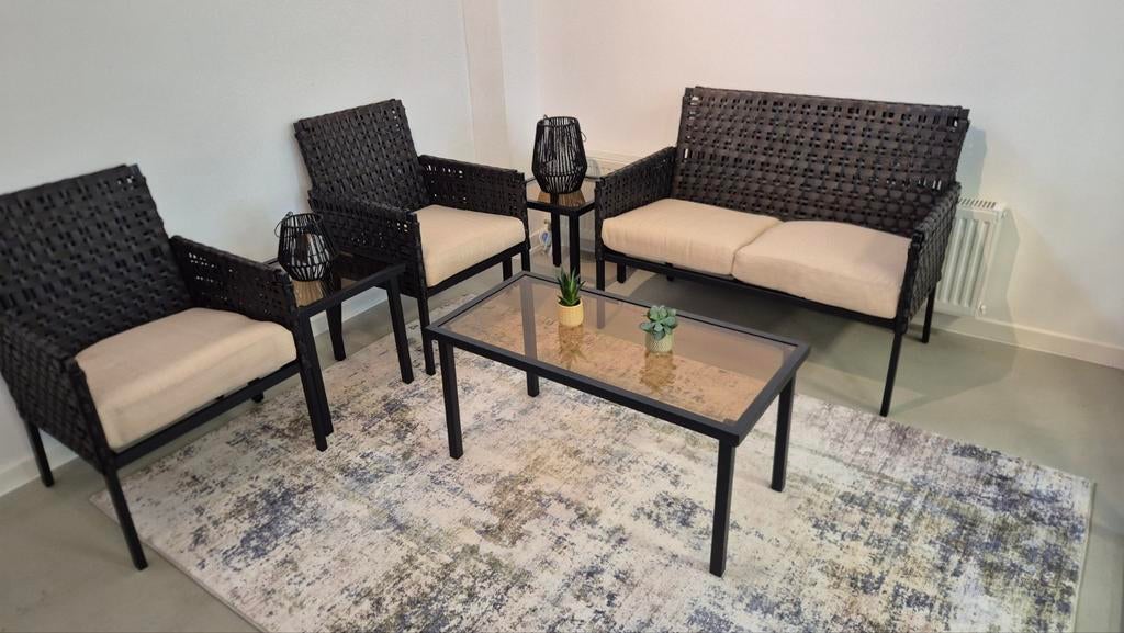 TUINSET NIEUW IN DOOS AKTIE  175 EURO, Ophalen, 4 zitplaatsen, Kunststof, Nieuw