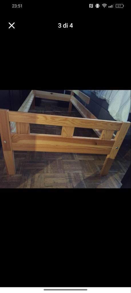 Kinderbed ikea, Gebruikt, 70 tot 85 cm, Lattenbodem, 140 tot 160 cm