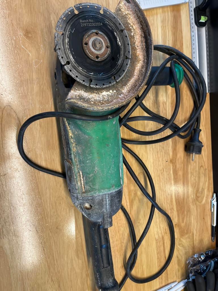 Hitachi G18SE3 Haakse Slijper - Gebruikt, Ophalen of Verzenden, Gebruikt, 1000 watt of meer, Haakse handslijpmachine