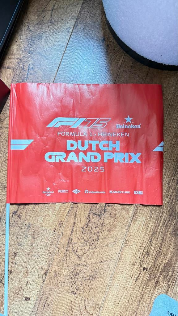 Vlag Zandvoort GP 2025, Ophalen of Verzenden, Gebruikt, Formule 1