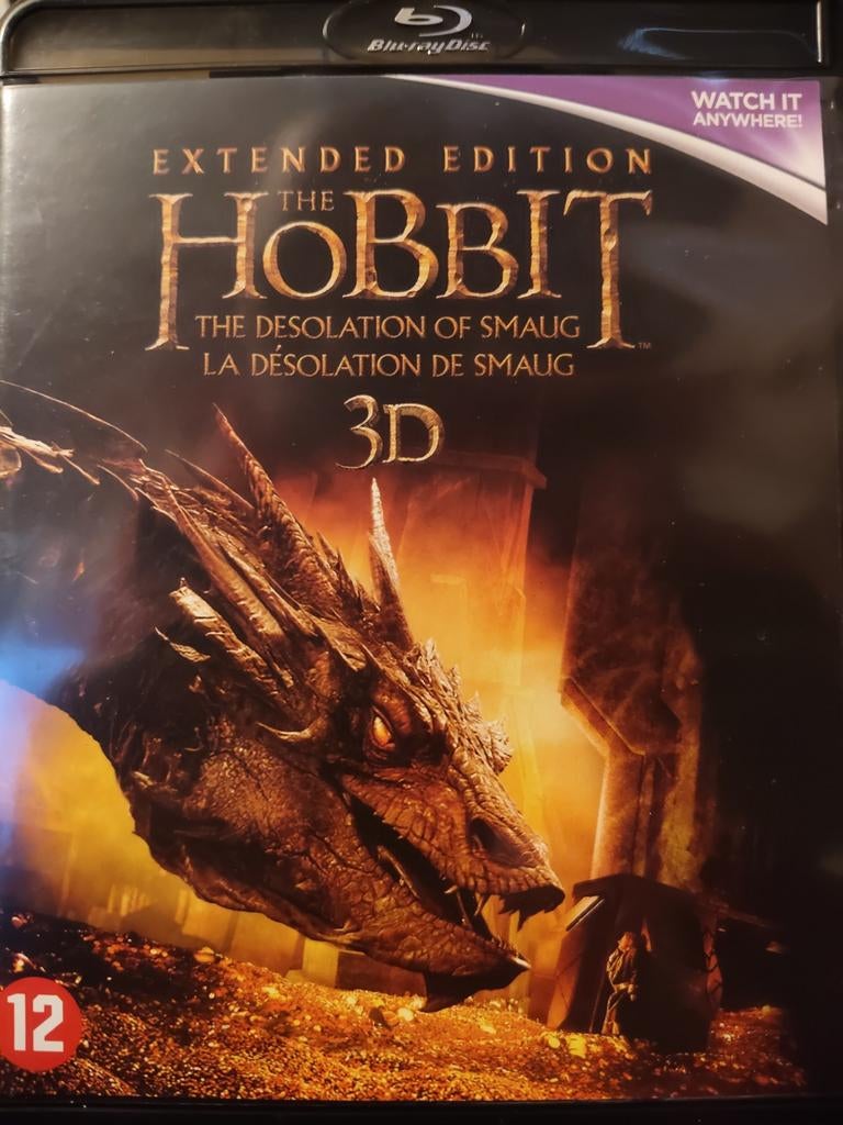 The Hobbit The Desolation of Smaug  Extended Ed 3D 5 Discs, Cd's en Dvd's, Ophalen of Verzenden, Zo goed als nieuw, Avontuur