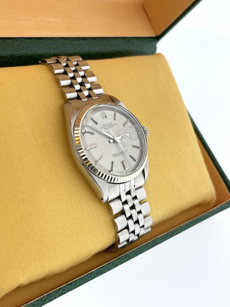 Rolex Oyster Perpetual Datejust 1601 Pie Pan 36 mm / 1971, Ophalen, Staal, Zwitserland, Rolex