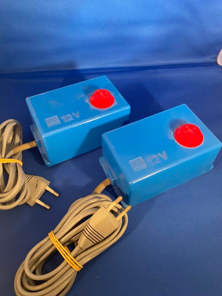 2x Lego transformator 741 12V, Ophalen of Verzenden, Zo goed als nieuw