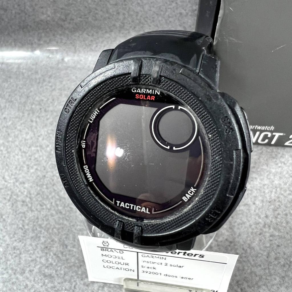 Garmin Instinct 2 Solar | smartwatch | lader | SALE | 392001, Gebruikt, Zwart, Garmin, Ophalen of Verzenden
