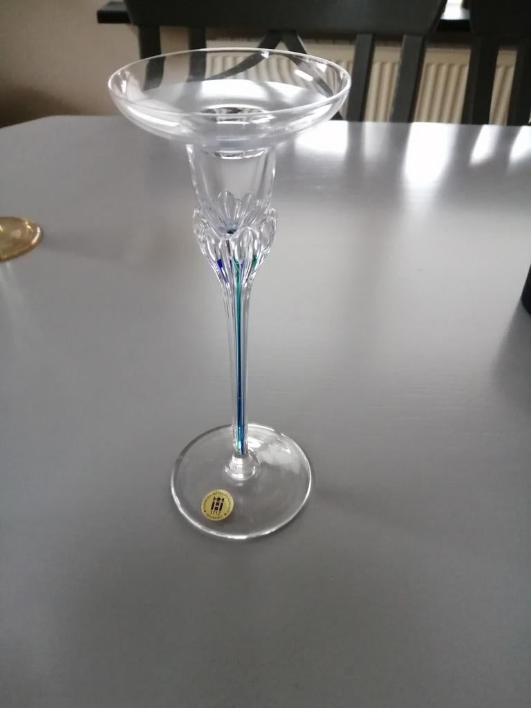 Vintage kandelaar Bohemian, Ophalen of Verzenden