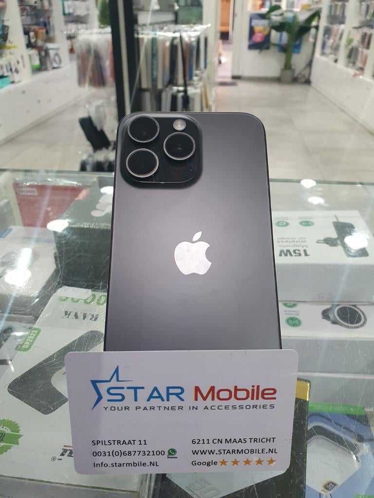 iPhone 15 Pro Max 256GB 87% BAT - 1 jaar garantie, Telecommunicatie, Mobiele telefoons | Apple iPhone, 256 GB, Blauw, IPhone 15 Pro Max