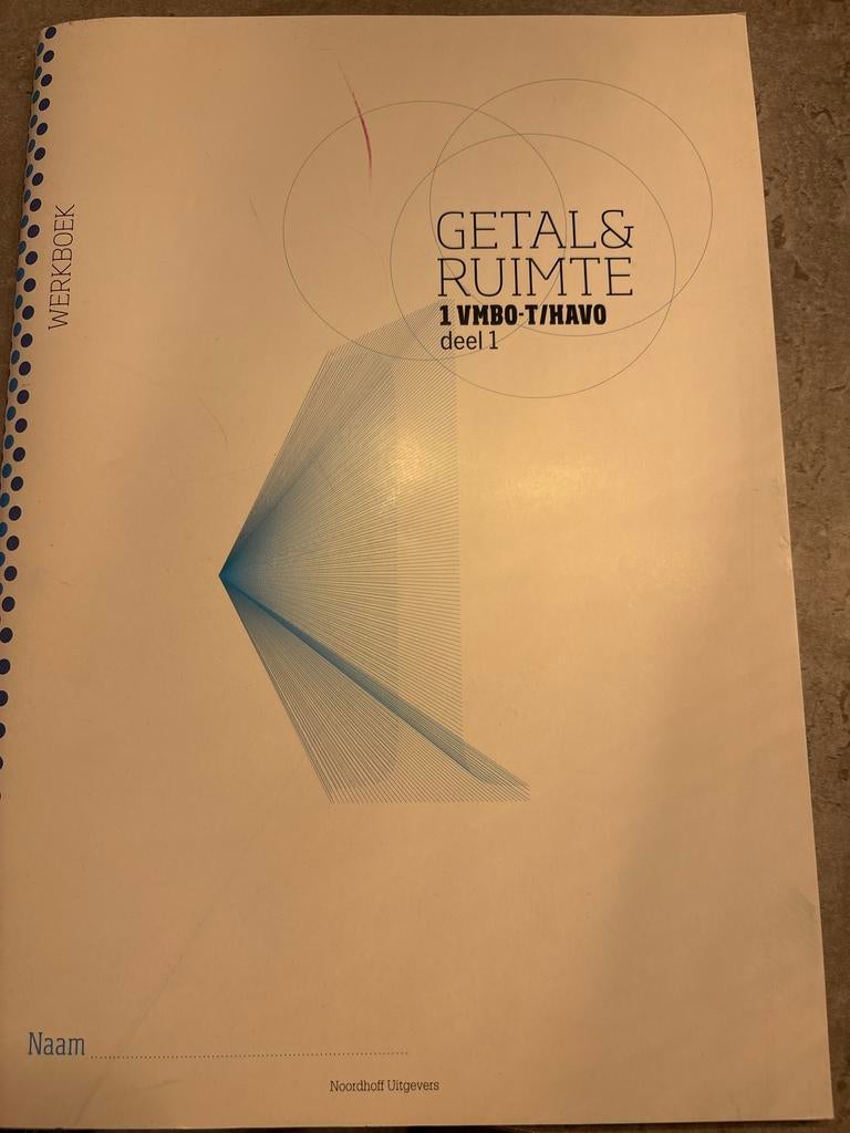 Getal & Ruimte 1 VMBO-T/HAVO - Ongebruikt Werkboek, Boeken, Ophalen of Verzenden, Beta, Nieuw, MBO