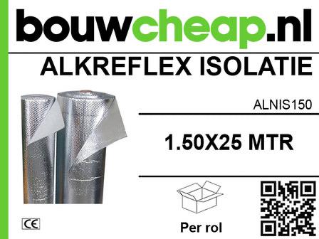 Alkreflex 1.50x50mtr op rol nu€.120.00 per rol., Doe-het-zelf en Verbouw, Isolatie en Afdichting, Ophalen of Verzenden, Nieuw