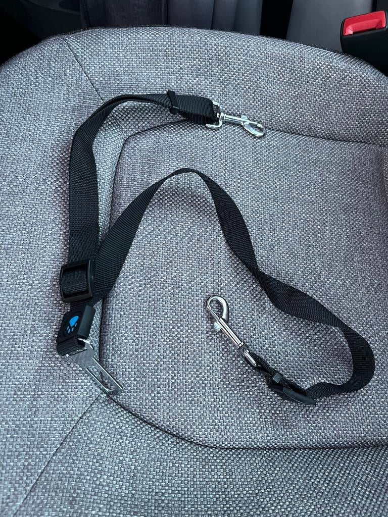 Dubbele hondenriem voor in de auto gordel voor 2 honden, Ophalen, Nieuw