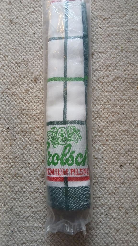 Theedoek. Grolsch., Ophalen, Nieuw, Wit, Theedoek of Handdoek
